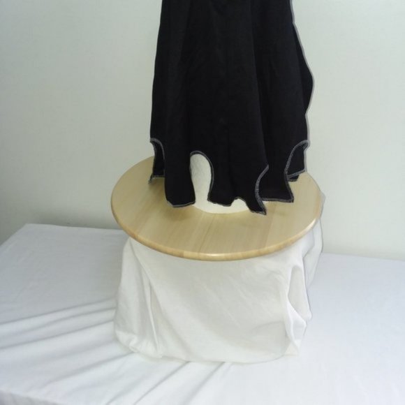 Mens Executioner COSTUME Adult XL Black Robe Hood Set Comic Con Medieval New - Picture 13 of 15